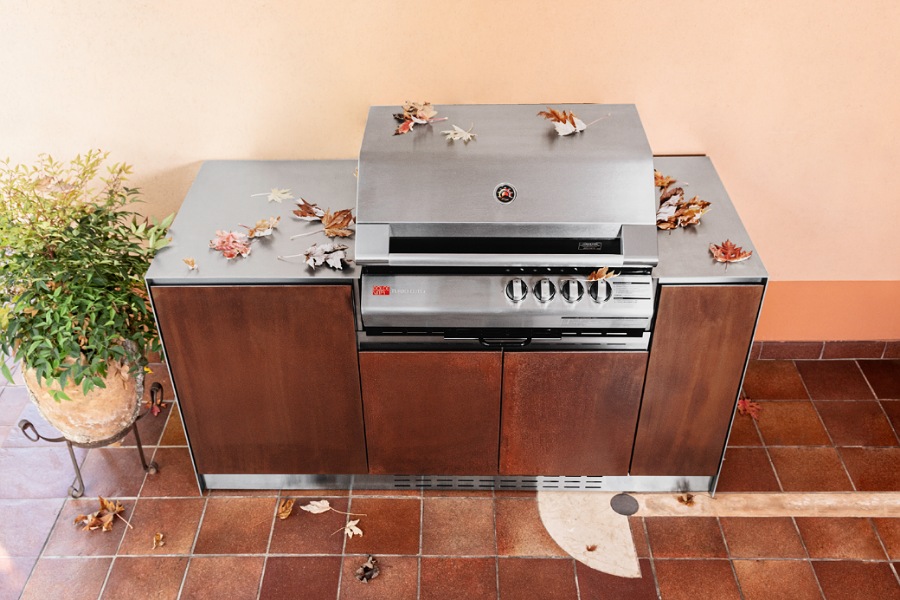 Cucina acciaio e corten 1-4084731937