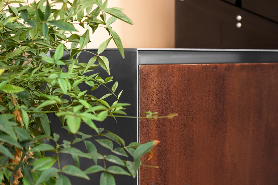 cucina acciaio e corten 5-4583969833